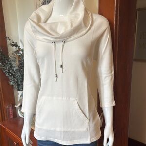 NWT light Style&Co size small Elegant Cream Cowl Neck top